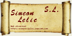 Simeon Lelić vizit kartica